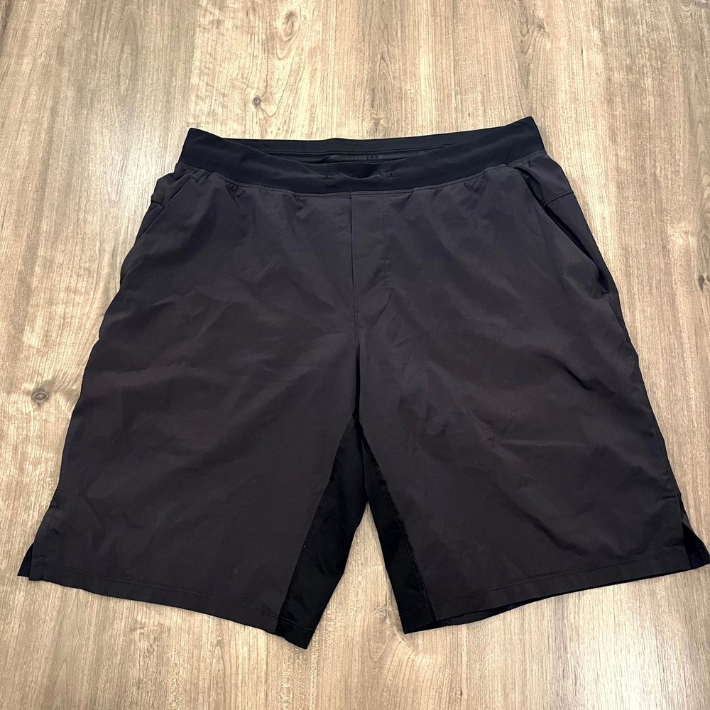 Mens Lululemon Shorts T.H.E. Linerless Training Black Athletic Athleisure XL